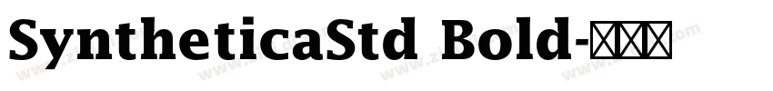 SyntheticaStd Bold字体转换